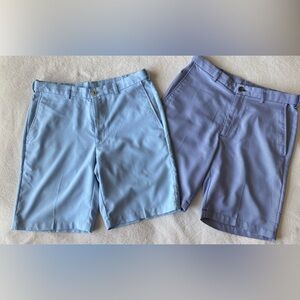 Men's Haggar® 9.5" Cool 18® PRO Straight-Fit Oxford Stretch Flat-Front Shorts 32